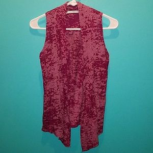 Burgundy over shirt capes